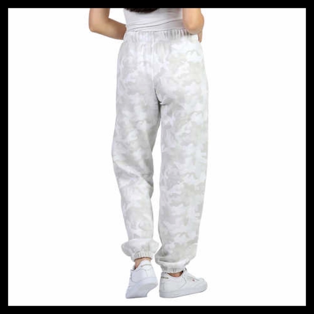 Lazypants Ultra Soft Fleece Jogger White Camo Loungewear - Picture 4 of 7